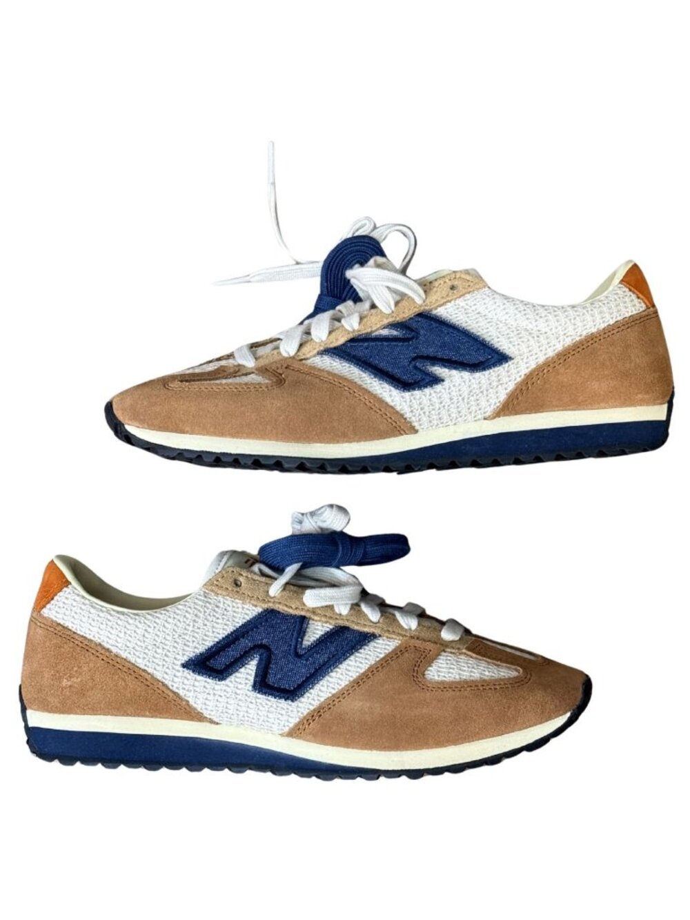 Sezane New Balance 471 Leather Brown Sneakers NWOB Sz 8